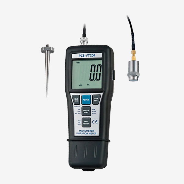 PCE VT204 Medidor de Vibraciones con Tacómetro 2 en 1 Improtek Latam