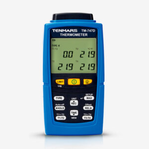 Termómetro 4 entradas termocupla con registrador Tenmars TM-747D