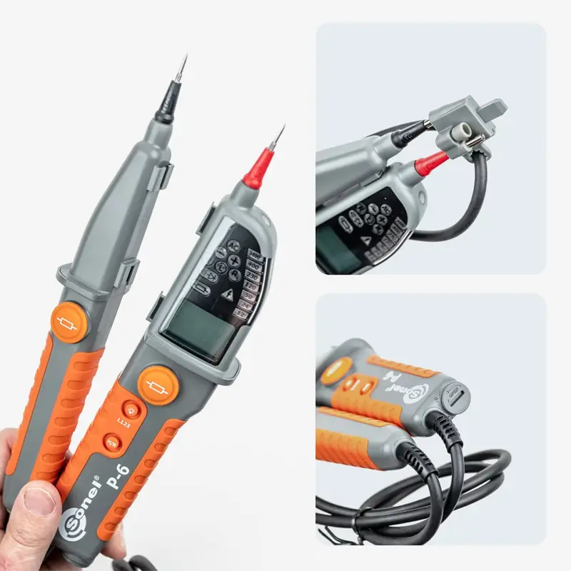 Sonel P-6 | Comprobador de Tensión Bipolar con RCD 4 Sonel P-6 | Comprobador de Tensión Bipolar con RCD - Imagen 2