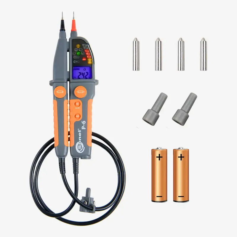 Sonel P-6 | Comprobador de Tensión Bipolar con RCD 6 Sonel P-6 | Comprobador de Tensión Bipolar con RCD - Imagen 4