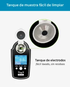 BingM SM-200 | Refractómetro Digital de Azúcar Alta Precisión 0-58% Brix 11 sm200 tanque
