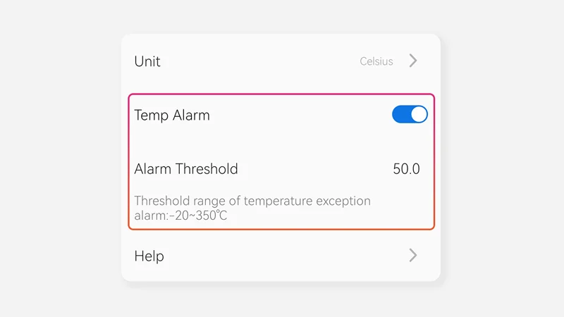 hikmicro mini2 alarma